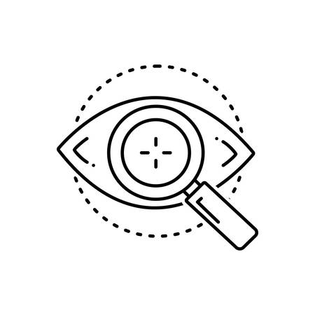 Eye test iconのイラスト素材