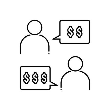 Negotiation iconのイラスト素材