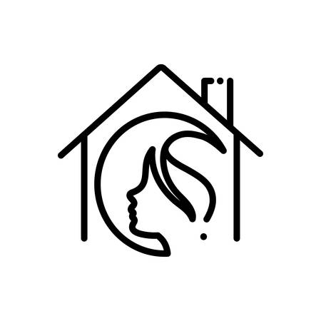 Icon for salon at home,haircareのイラスト素材