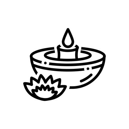 Icon for candles,flameのイラスト素材