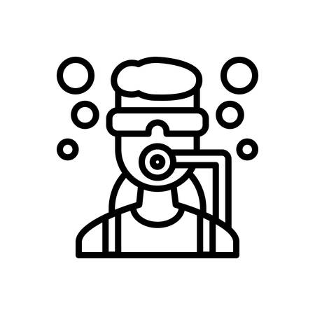 Icon for diving,seaのイラスト素材
