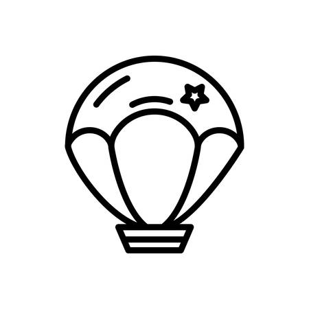 Icon for Parachute,skydivingのイラスト素材