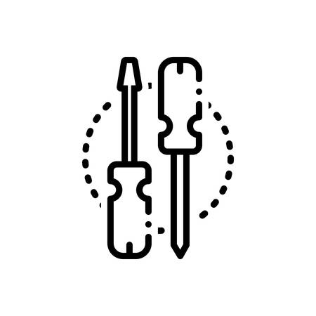 Icon for screwdriver,wrenchのイラスト素材