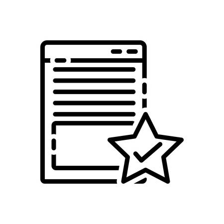 Icon for page,qualityのイラスト素材