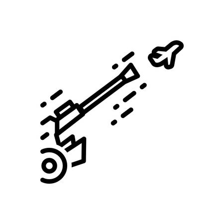 Icon for antiaircraft,armyのイラスト素材
