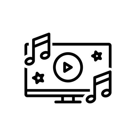 Icon for music,videoのイラスト素材