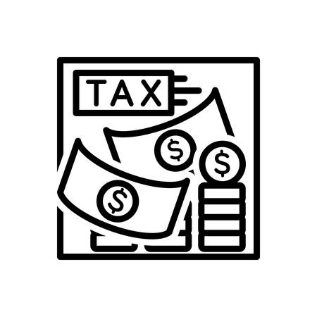 Icon for tax,taxationのイラスト素材