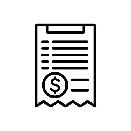 Icon for bill,paperのイラスト素材