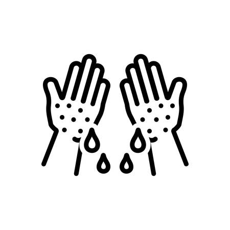 Icon for clammy,stickyのイラスト素材