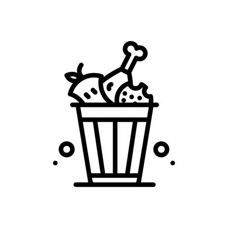 Icon for food waste, vegetablesのイラスト素材
