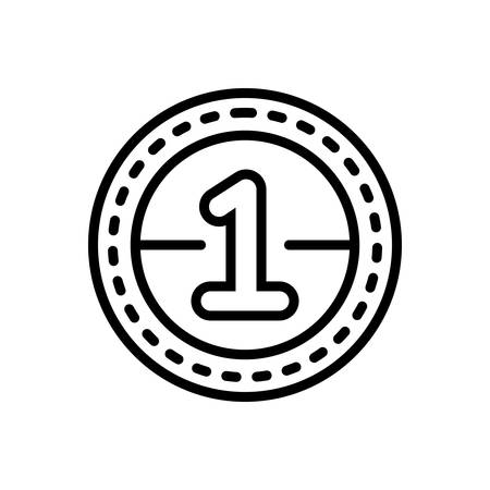 Icon for one,numberのイラスト素材