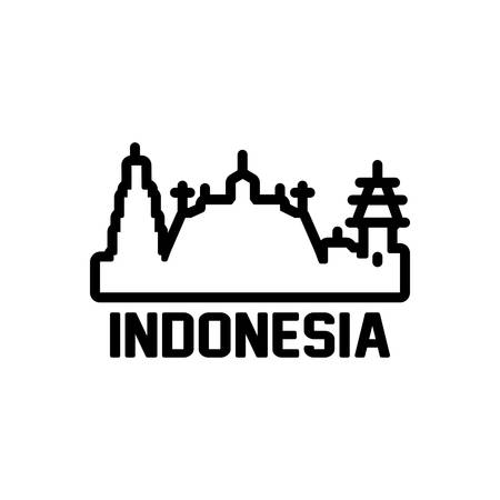 Icon for indonesia,tourismのイラスト素材