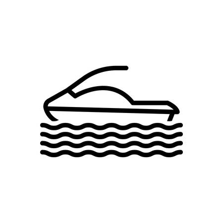 Icon for hydrocycle,waterのイラスト素材
