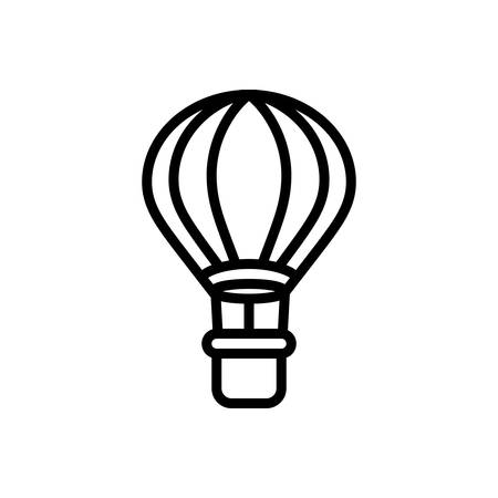 Icon for air balloon,ballooningのイラスト素材