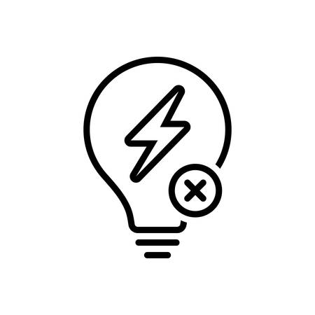 Icon for outage ,electricityのイラスト素材