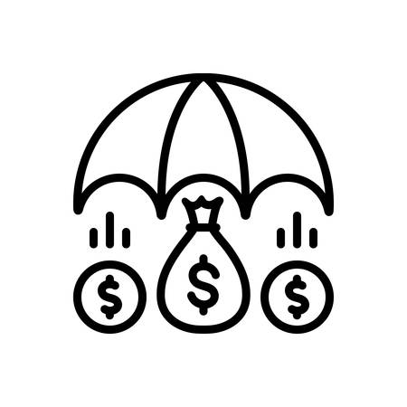 Icon for funds protection,priceのイラスト素材
