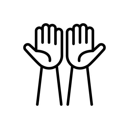 Icon for hands,palmのイラスト素材