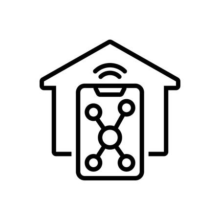 Icon for smart home,smartのイラスト素材