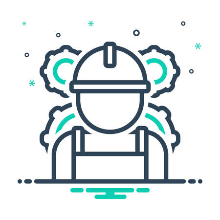 Icon for production manager,productionのイラスト素材