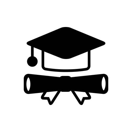 Gradute certificate iconのイラスト素材