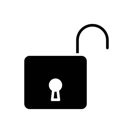 Unlock iconのイラスト素材