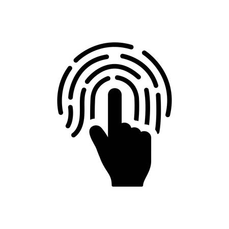 Finger print iconのイラスト素材