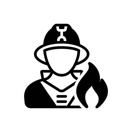Fireman iconのイラスト素材