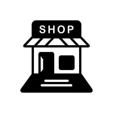 Open shop iconのイラスト素材