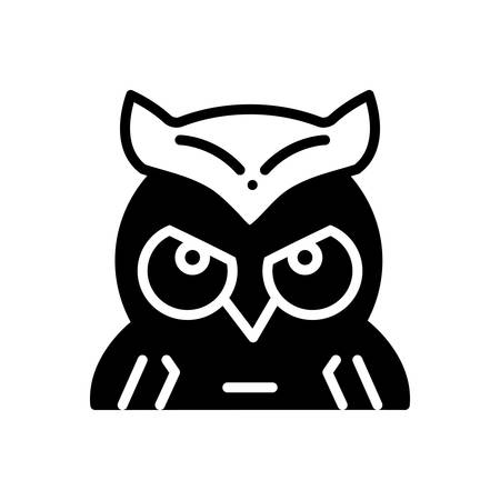 Icon for owl ,educationのイラスト素材