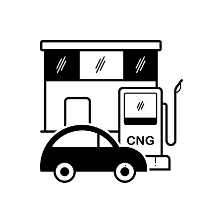 Gas station iconのイラスト素材