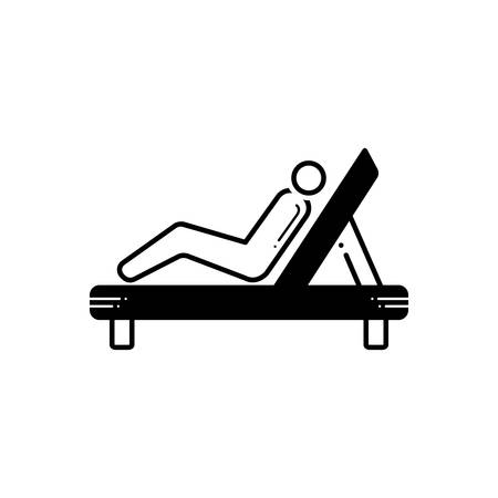 Resting chair iconのイラスト素材