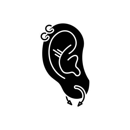Ear jewellery iconのイラスト素材
