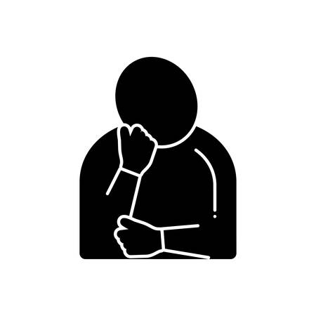 Extreme fatigue iconのイラスト素材