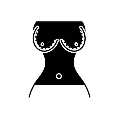 Breast reduction iconのイラスト素材