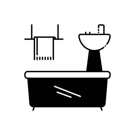 Bathroom appliances iconのイラスト素材