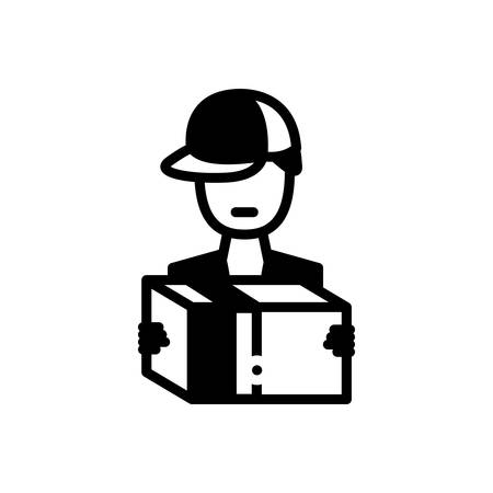 Icon for  delivery,manのイラスト素材