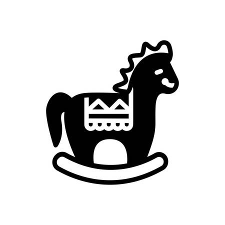 Icon for wooden,horseのイラスト素材