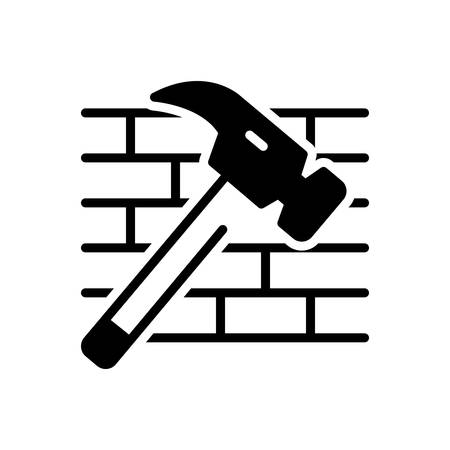 Icon for hammer,bricksのイラスト素材