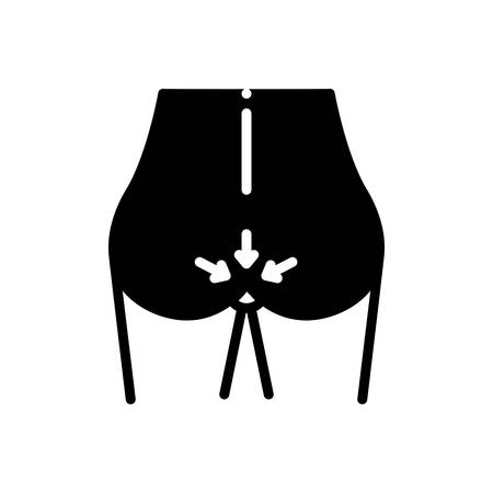 Icon for anus ,rectumのイラスト素材