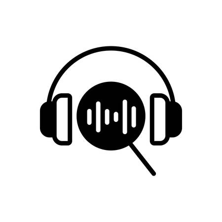 Icon for music,searchのイラスト素材