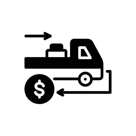 Icon for cashondelivery,deliverのイラスト素材