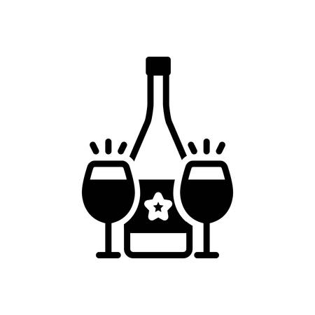 Icon for cava ,wineのイラスト素材