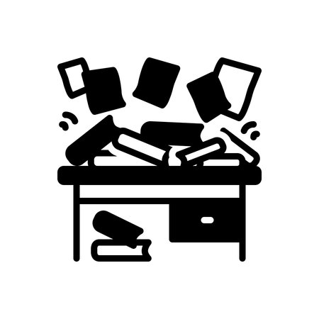 Icon for disorganize,haphazardのイラスト素材