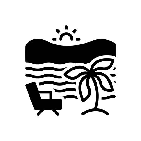 Icon for beach, seasideのイラスト素材
