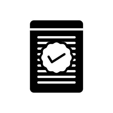 Icon for checked ,checklistのイラスト素材