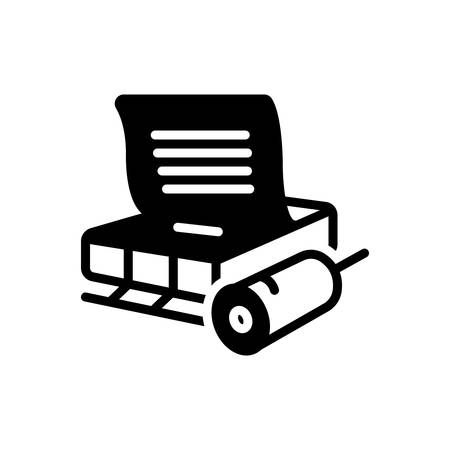 Icon for linotype,printのイラスト素材