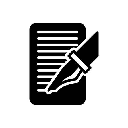 Illustration pour Icon for write,bespoke - image libre de droit