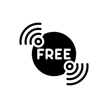 Icon for wifi free spot,network,hotspotのイラスト素材