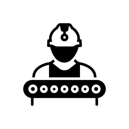 Icon for industry worker, constructionのイラスト素材