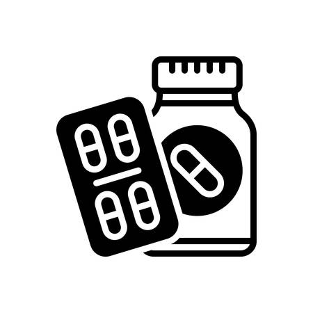 Icon for medication pills,medicationのイラスト素材